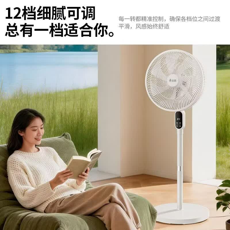 志高（CHIGO）电风扇落地扇家用立式机械电扇台扇摇头电扇空气循环风扇ZFS-3016 升级液晶显示【直流变频一级能效】16英寸遥控款 1