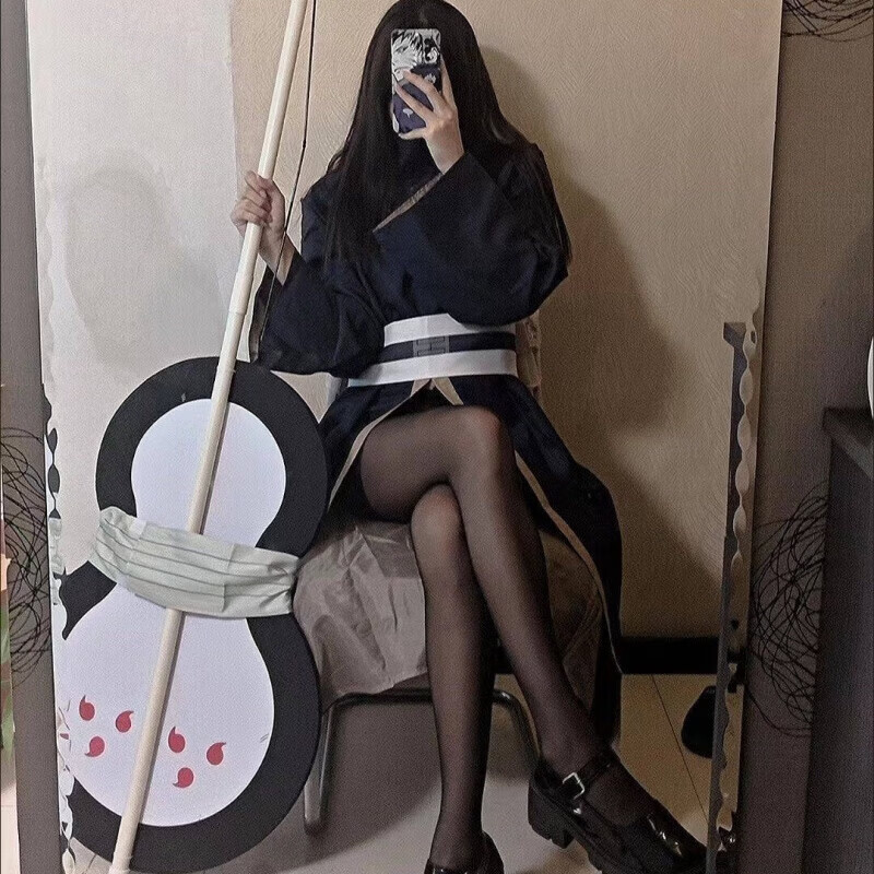 CLCEY破面带土cos服 火伙影忍者cos服发光白面具宇雨智波带土动漫周边 带土cos服(含手套+头套) XXL 【180-190身高】