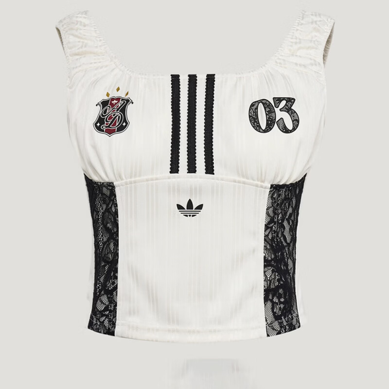 阿迪达斯（adidas）【滔搏运动】三叶草女子运动休闲复古刺绣蕾丝修身吊带背心KU4750 KU4750 XL