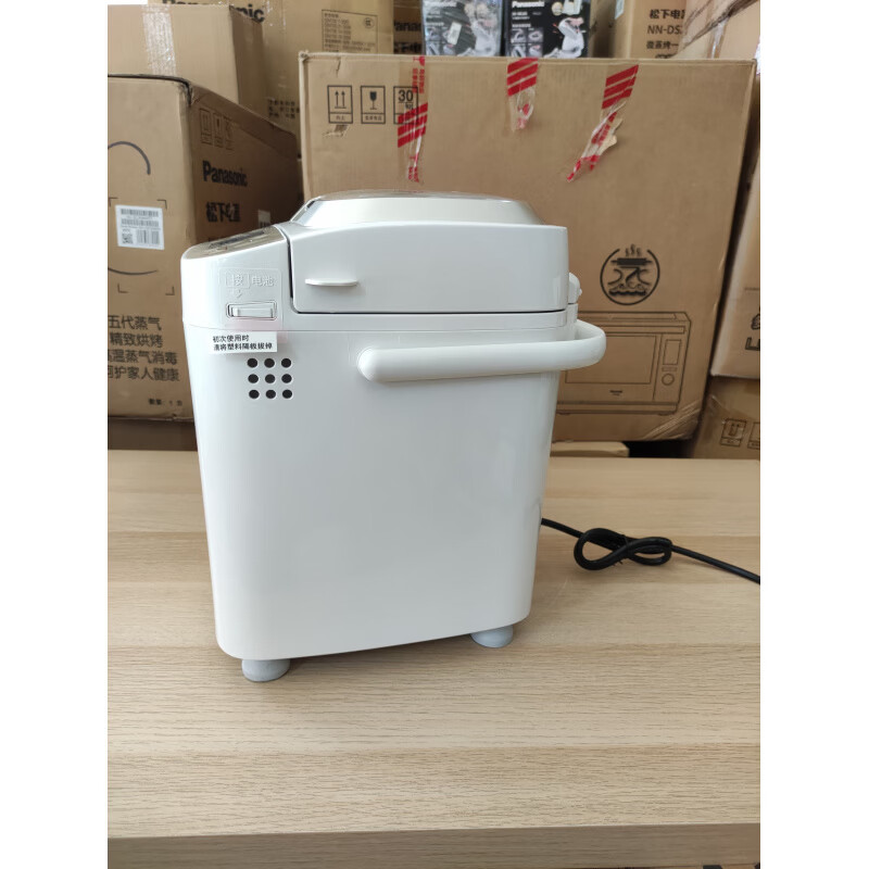 松下(Panasonic)面包机WTP1001烤面包机家用全自动变频自动多功能和面500g WTP1001-机器9新-包装破损