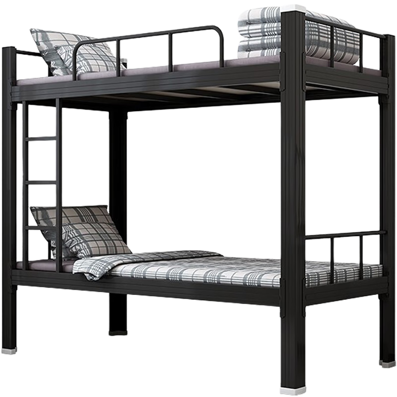 中伟（ZHONGWEI）钢制双层床上下铺铁床寝室公寓高低床型材床2000*1200含两张床垫