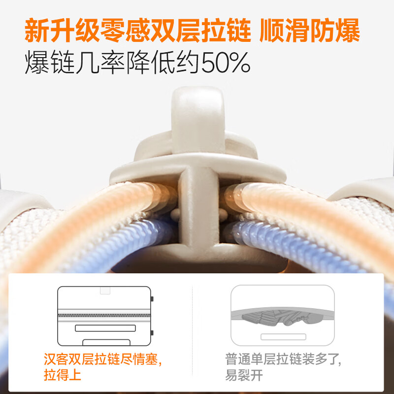 汉客大容量行李箱拉杆箱登机旅行箱男女学生密码托运箱子2026款升级 晓雾蓝丨第6代加宽版丨大容量 26英寸 Plus=常规款29吋加宽