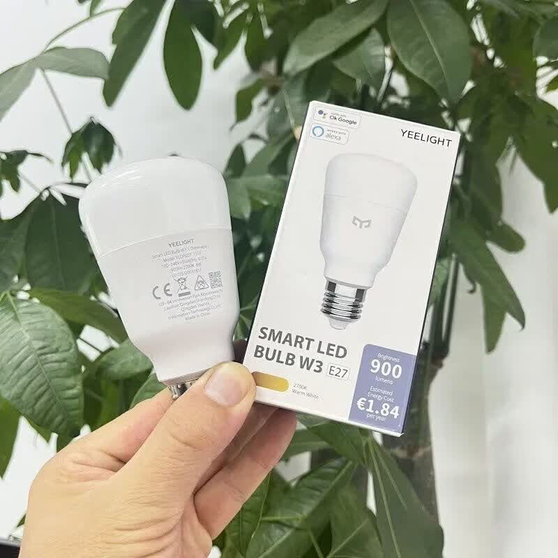 Yeelight LED智能灯泡支持睡眠阅读护眼多模式远程定时开关灯 全新易来智能灯泡W3 (暖光款