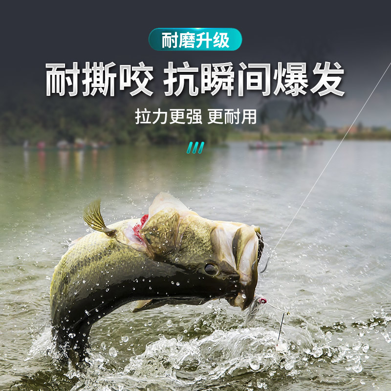 海龙王pe线路亚线主线防咬强耐磨路亚碳素线前导碳线强拉力远投专用子线 【耐撕咬】碳素前导线50米 2.0#