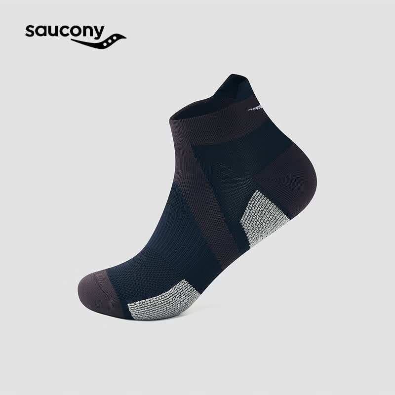 SAUCONY索康尼新品男女26春夏新品拼色跑步训练运动短袜 皇家蓝 L