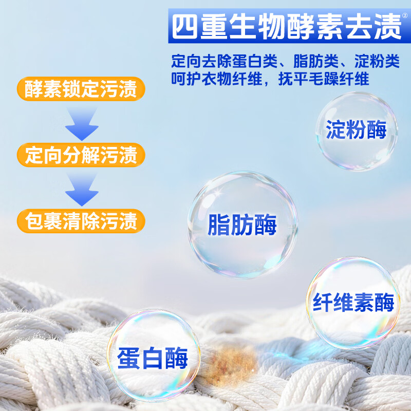漫花乌木玫瑰香氛洗衣粉 洁净护色 祛味去渍 持久留香 3袋共5.1斤