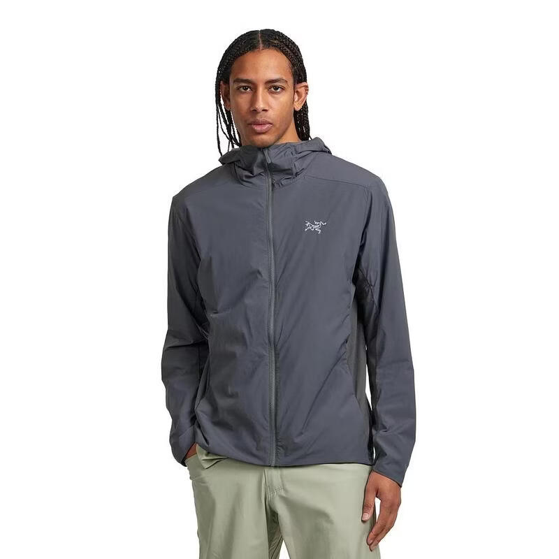 始祖鸟（ARC'TERYX）男士抓绒衣防风透气轻量保暖外套连帽长袖户外夹克 Cloud M