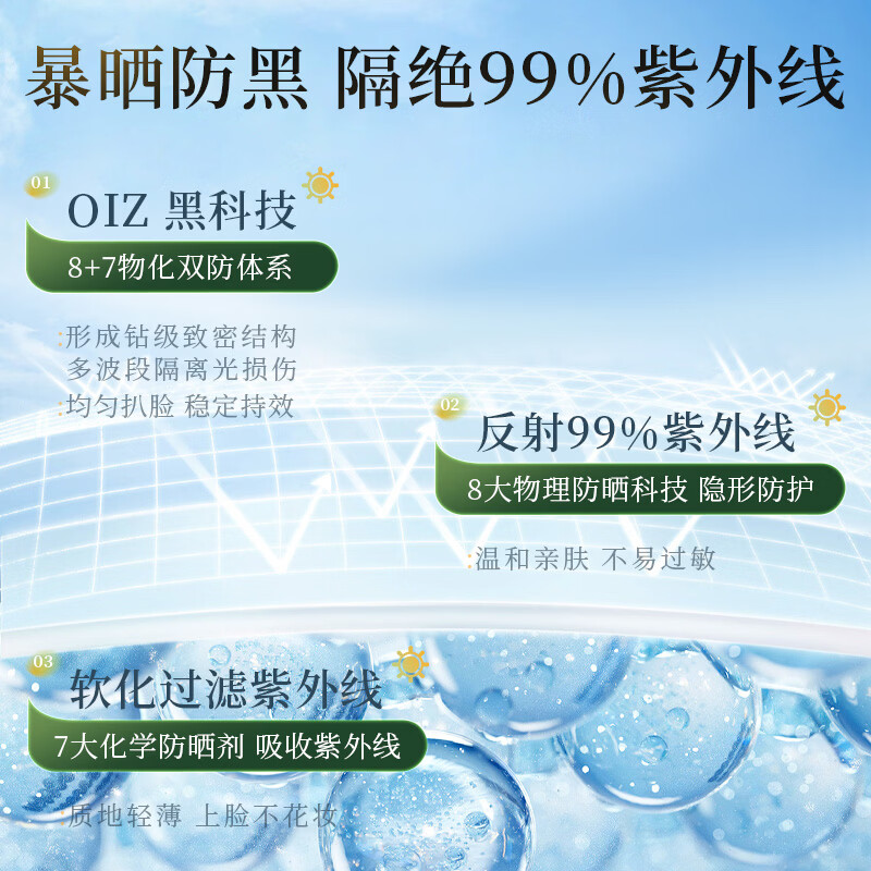 OIZ日本进口美白防晒喷雾霜防水防汗持久紫外线户外男女士儿童全身用 【户外高倍防晒】越晒越白150ml