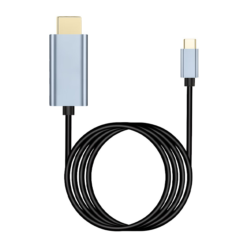 引威Type-C转HDMI2.1手机转换器公口转换线 macbook电脑ipad笔记本显示器扩展8K60Hz/4K240Hz投屏适用 黑色 编织+4K+60HZ【2米】