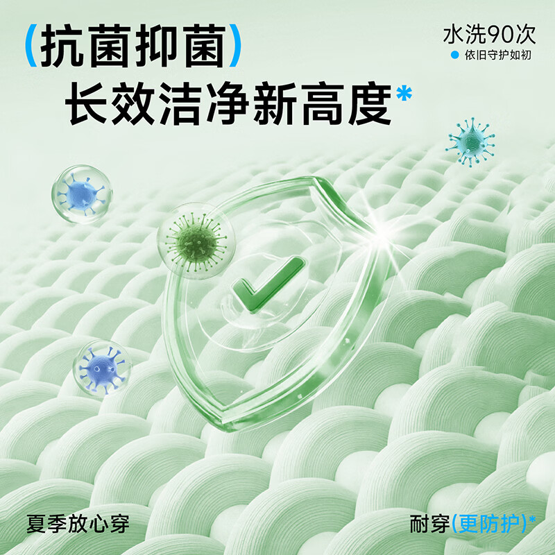 真维斯（Jeanswest）【时代少年团同款】真维斯凉感短袖t恤男女同款复古抗菌上衣JR 【抗菌灰星字】-白 【代言人同款色】 M [ 时尚出行 ]