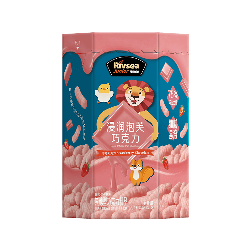 禾泱泱浸润泡芙巧克力草莓巧克力味16g