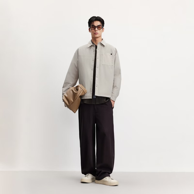杰克·琼斯（JACK&JONES）反季男士潮流羽绒服外套 225323005C02伦敦雾 M （175）
