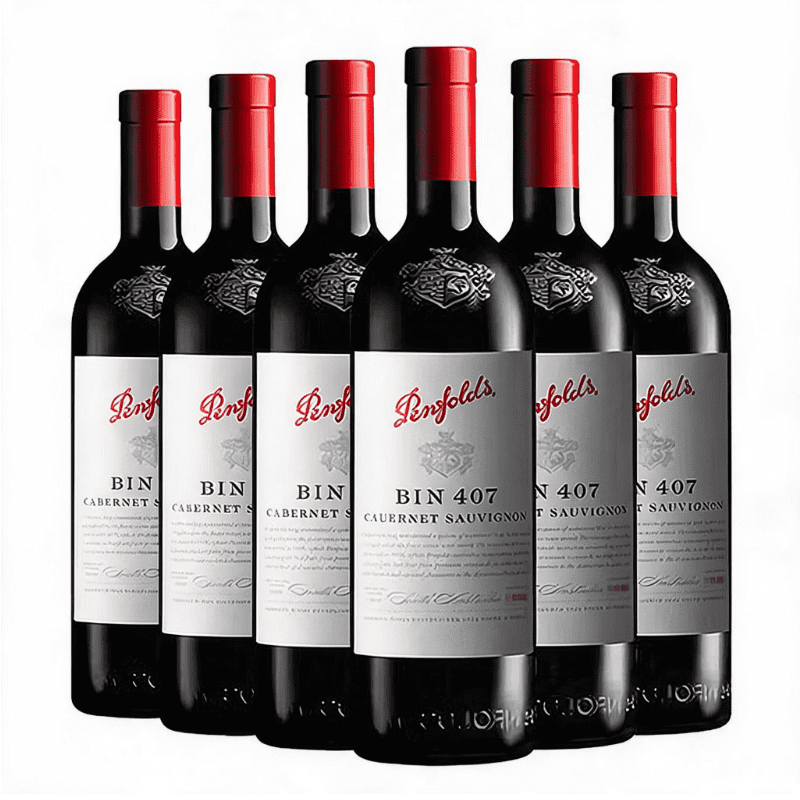 奔富（Penfolds）Bin407赤霞珠红葡萄酒 750ml*6瓶 整箱 年份随机  端午礼品
