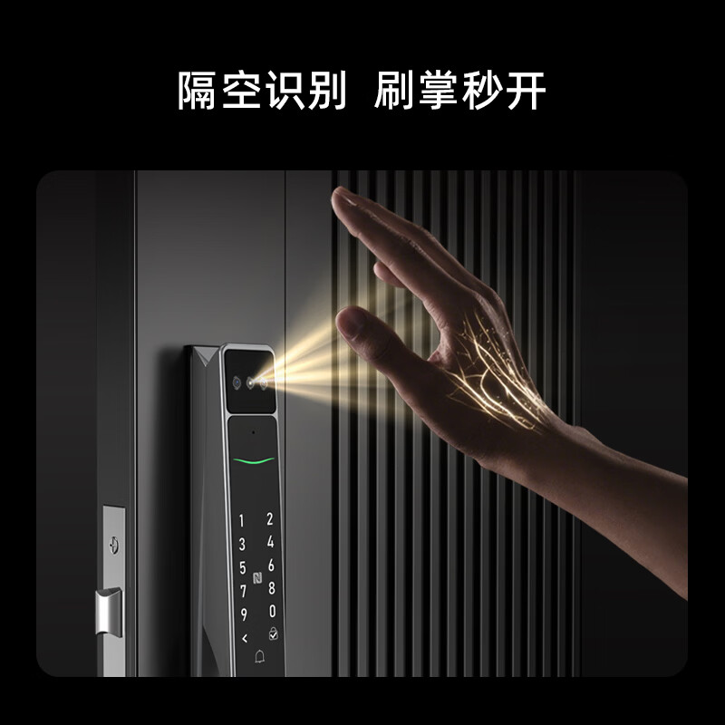 锁先森D30断桥铝门人脸识别智能锁包安装3年质保已接入米家APP 灰色 已接入米家APP(包安装)
