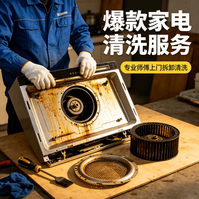 油烟机清洗 油烟机深度清洗 抽油烟机清洗 专业清洗油烟机 专业油烟机清洗 油烟机风轮清洗 油烟机滤网清洗 油烟机拆洗+冰箱清洗