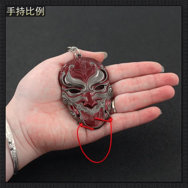 CLCEY不良人周边模型不良帅李星云刀面具挂件合金属武神器模型 不良帅 不良帅面具(无展架)