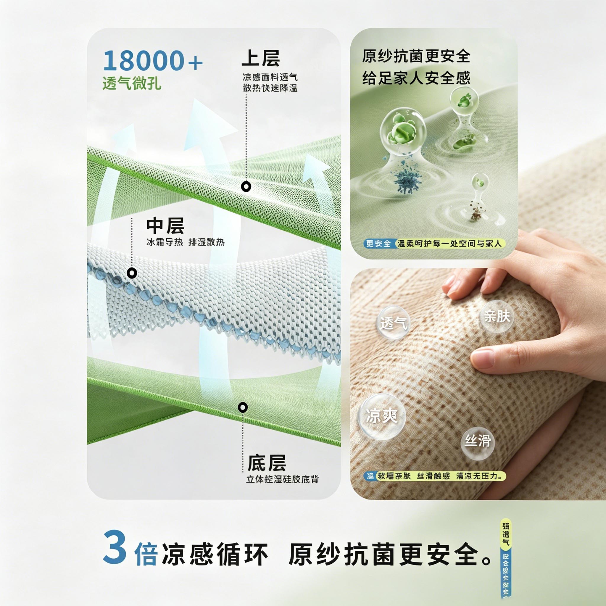 鸿荔达凉席地垫地毯客厅2026新款法式中古冰丝沙发茶几复古高级轻奢卧室 冰丝凉席-奥本 200×340cm【打理方便】
