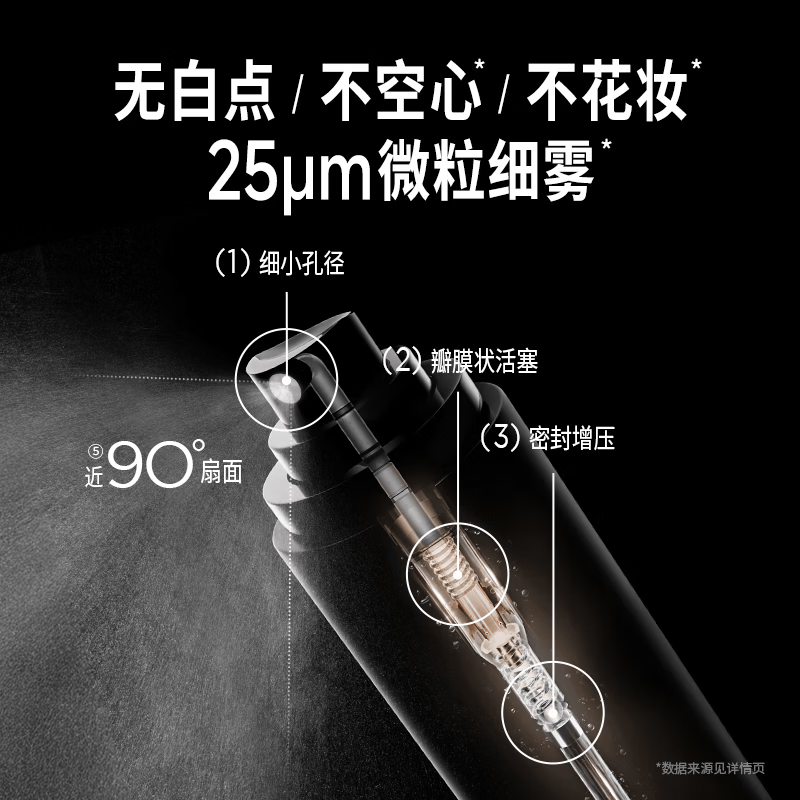 柏瑞美(PRAMY)定妆喷雾经典款快速持久定妆保湿控油不易脱妆便携带e 柔焦雾面(黑瓶)100ml