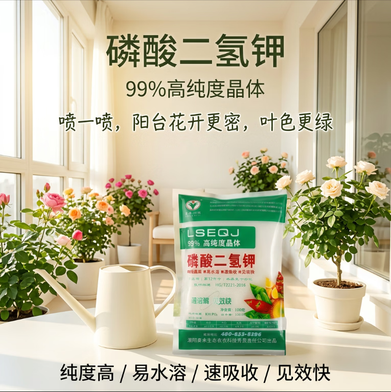 启禾科技磷酸二氢钾99%高纯度正品叶面肥水溶肥花卉瓜果蔬菜盆栽绿植通用 磷酸二氢钾98%高纯度400g*2 高纯度磷酸二氢钾正品保障