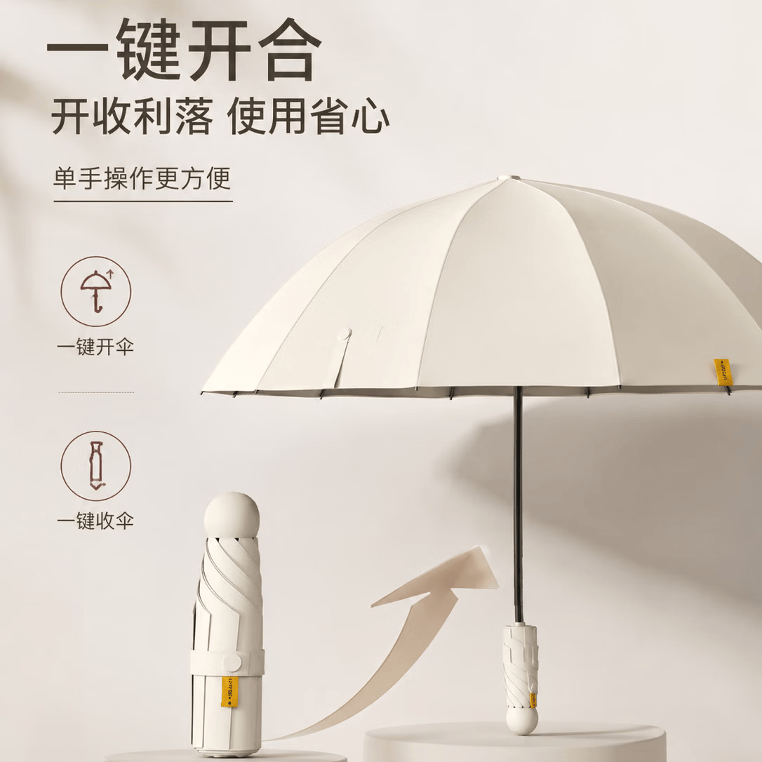 勋阳宇乐晴雨伞五折伞防晒太阳伞迷你遮阳伞电动车便携小巧折叠胶囊伞雨衣 超轻六骨晴雨伞-梦幻黑(无壳)