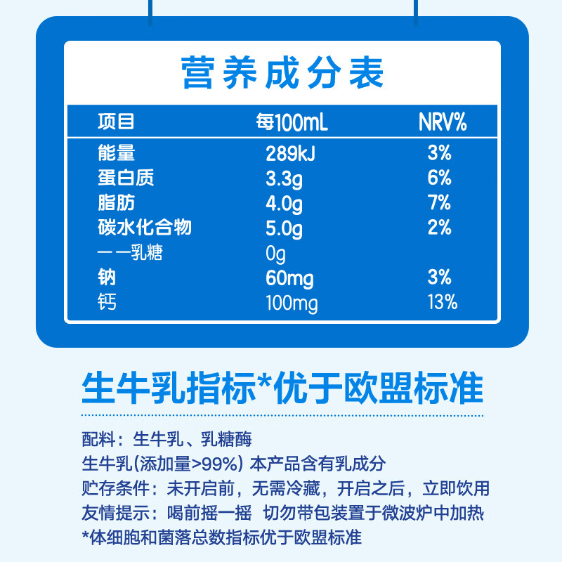 舒化奶【新鲜日期】零乳糖全脂牛奶整箱京东自营220ml*24 礼盒装