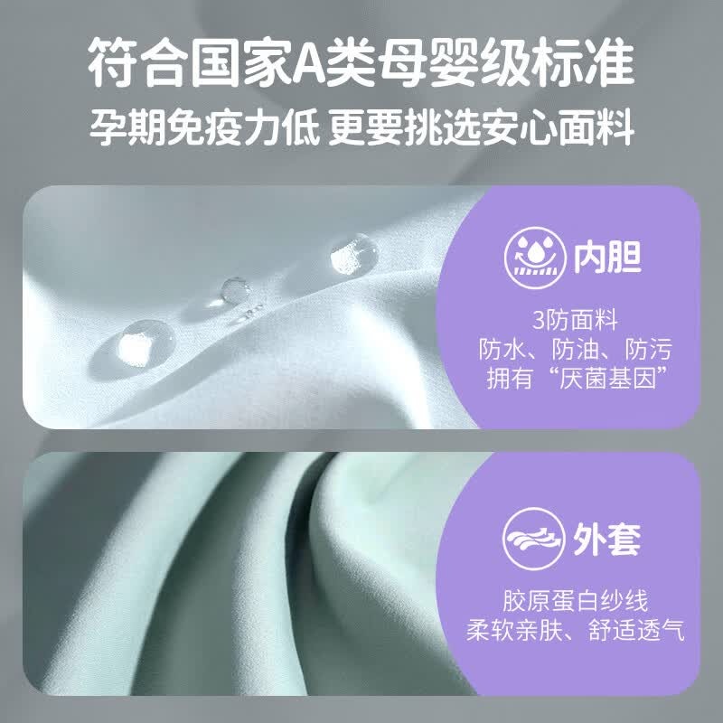 健蕴美MWB孕妇枕母子枕美容枕怀孕妈妈礼物睡觉专用侧睡不压脸硅胶棉枕 护脊抱枕+护腹枕-海洋蓝