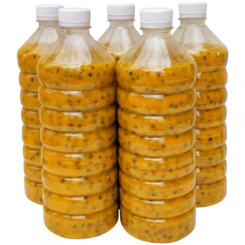 广西百香果原浆原汁浓缩果酱新鲜奶茶店果肉小瓶 1/4/8斤 百香果 百香果原酱1瓶2斤