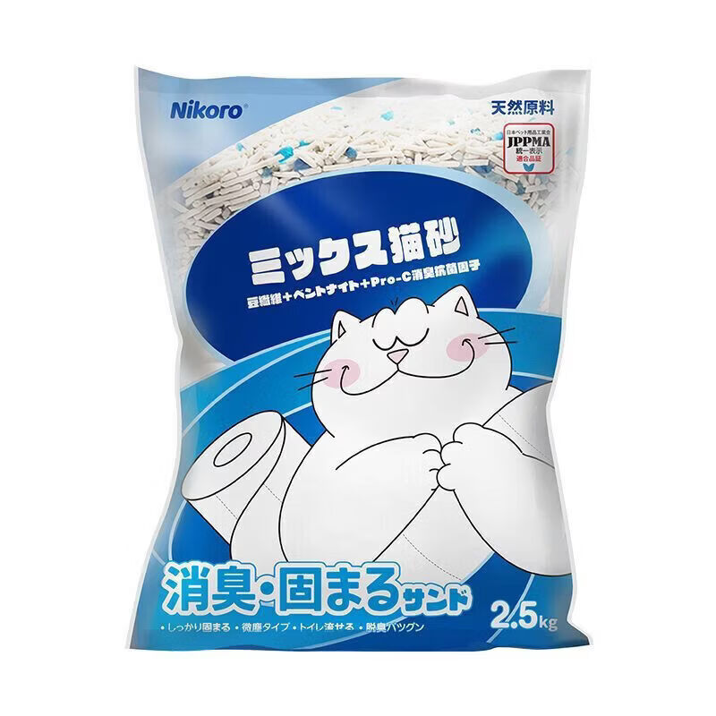 Nikoro妮可露植物猫砂 Nikoro妮可露超吸MAX豆腐膨润土混合植物猫砂原香型