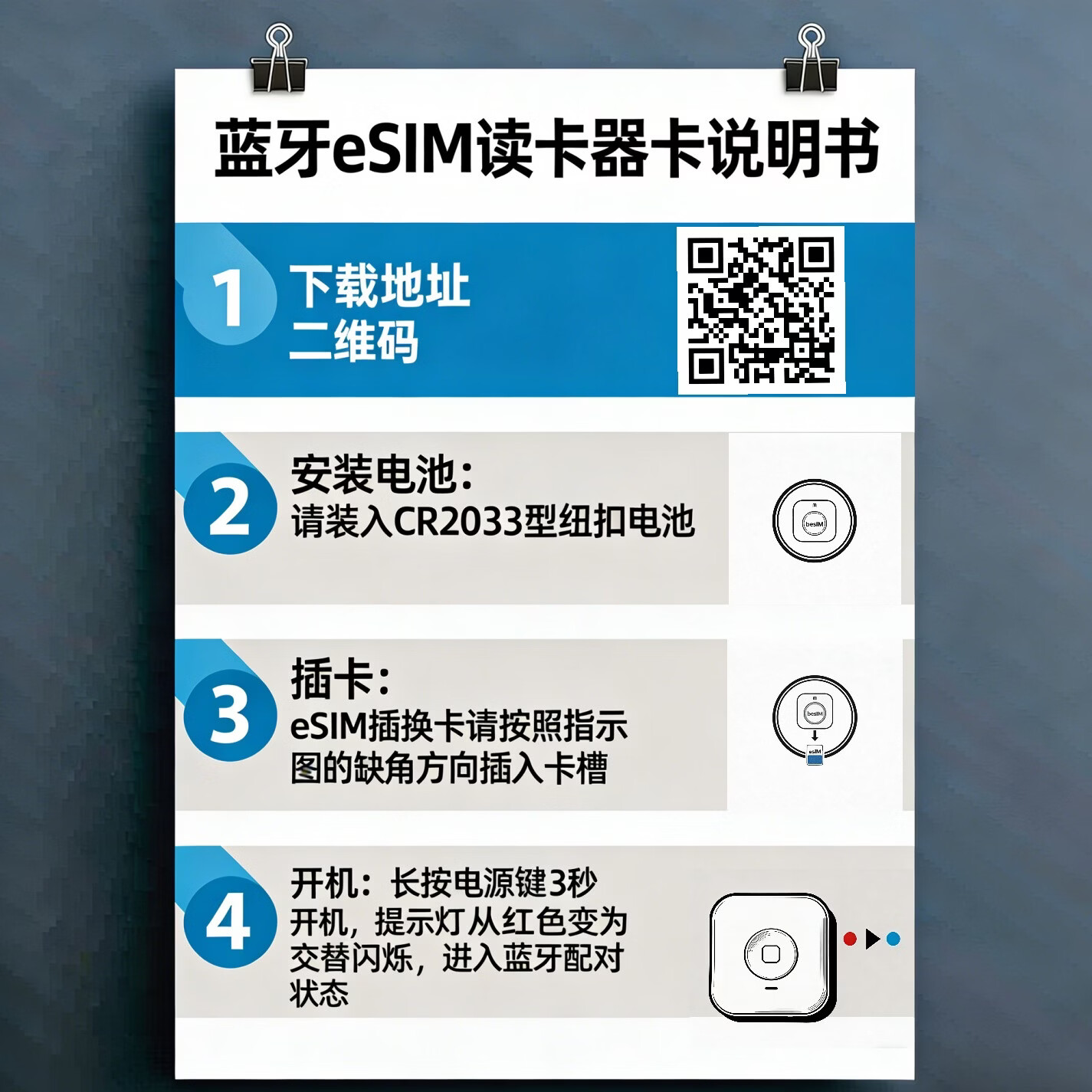beSIM倍塔信eSIM卡套装/安卓苹果通用/高颜值eSIM卡/商务旅游必备 1.35M eSIM卡