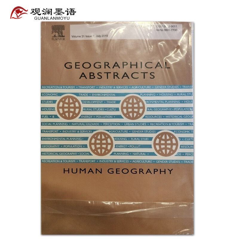 geographical abstracts: human geography 英国地理学文摘:人文 2019