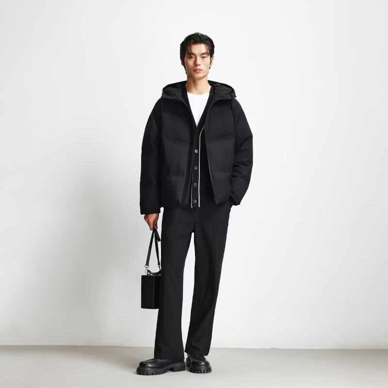 杰克·琼斯(JACK&JONES)男士羽绒服合集 225412034E40黑色 L (180)
