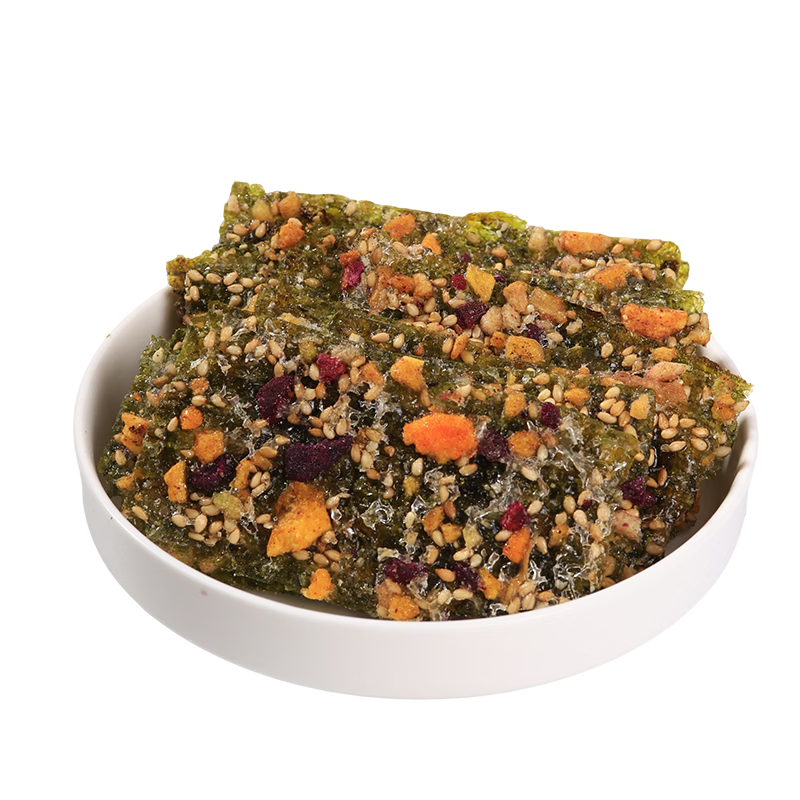 水一方海苔披萨海苔小鱼干开袋即食营养海味零食大连特产开袋即食 海苔小鱼干48g