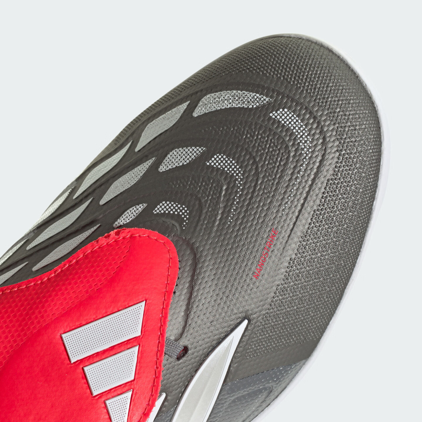 adidas PREDATOR LEAGUE FT TF人草/室外硬地碎钉足球鞋阿迪达斯 亮金属铁灰/白金属/亮红 41