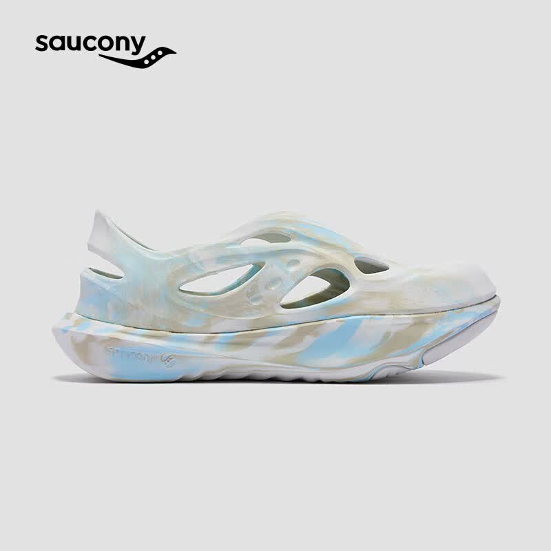 SAUCONY索康尼CRADLE YAT低帮舒适大头潮流洞洞鞋运动凉拖鞋 米兰 44