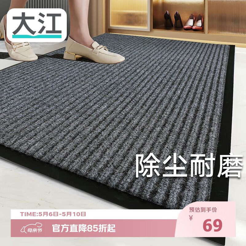 大江入户地垫入户门地垫脚垫2026年新款门垫地毯门口入户80x120cm