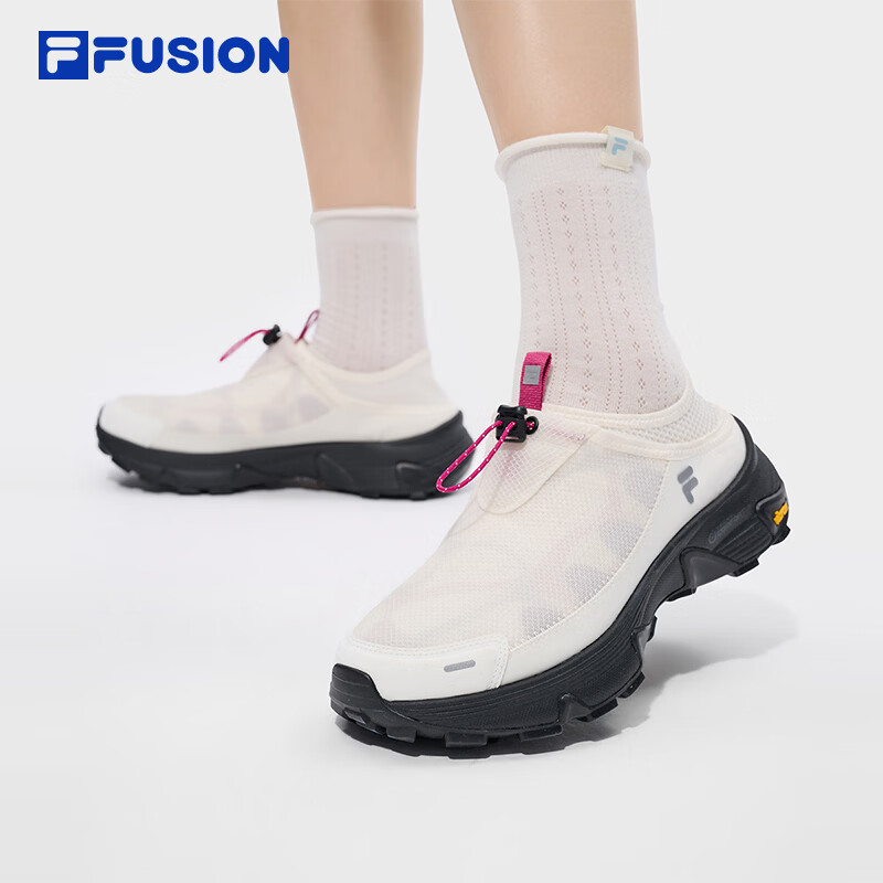 FILAComo Y丨FUSION 斐乐女鞋户外鞋半拖鞋夏季新款一脚蹬穆勒鞋子 雪白-SW 37.5