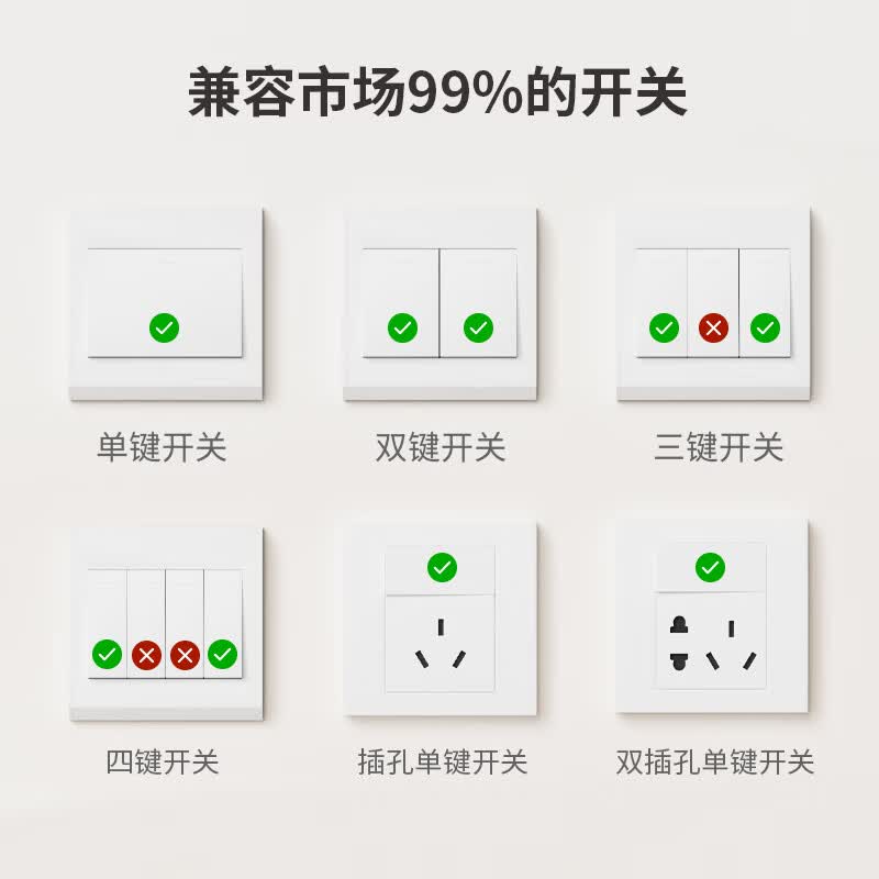 艾达普开关机器人免布线远程控制定时家电智能开关【已接入米家APP】 【开关机器人 x 2】蓝牙控制 已接入米家APP