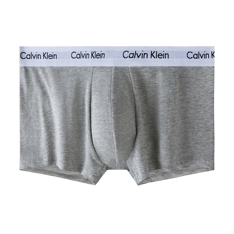 Calvin KleinCK 男士平角内裤套装套盒 3条装 送男友礼物 U2664G 998黑白灰 L 