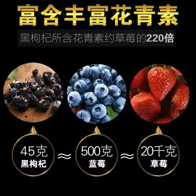 南京同仁堂胖东来同款正宗宁夏黑枸杞子特级野生无硫免洗大果肝肾滋补养生茶 宁夏黑枸杞 200g*2罐
