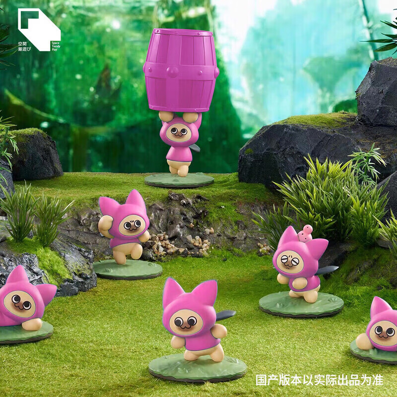 CLCEY怪物猎人崛起周边自制 艾露猫 呆猫猫系列 q版摆件套装礼物 艾露 艾露猫套装6个 仅剩18件