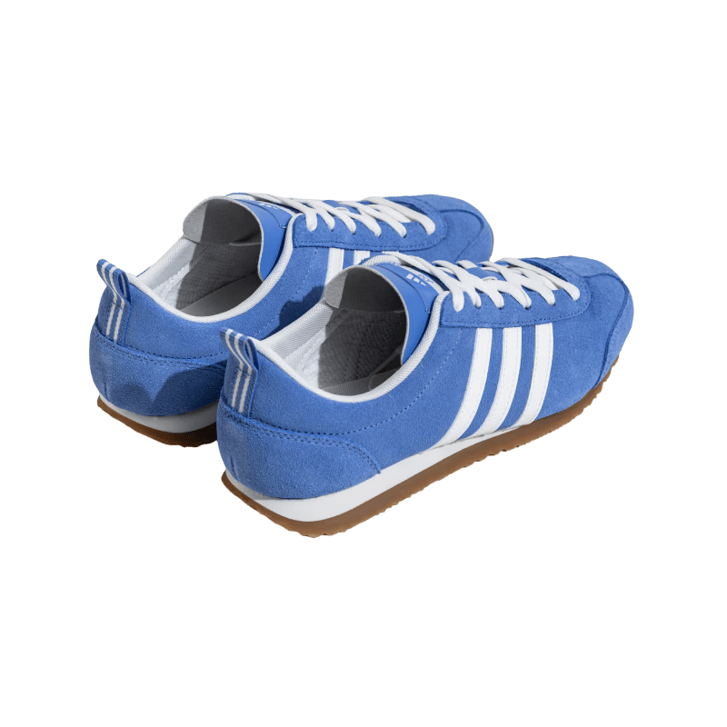 adidas「冰淇淋T头鞋」VS JOG 2.0复古薄底运动鞋阿迪达斯轻运动   融合蓝/亮白/树脂黄（推荐女生买小半码）   37