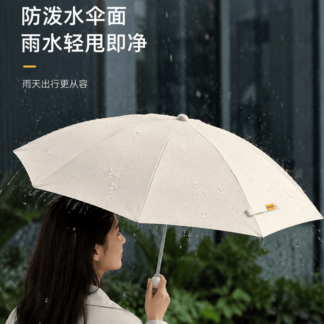 勋阳宇乐晴雨伞五折伞防晒太阳伞迷你遮阳伞电动车便携小巧折叠胶囊伞雨衣 超轻六骨晴雨伞-梦幻黑(无壳)