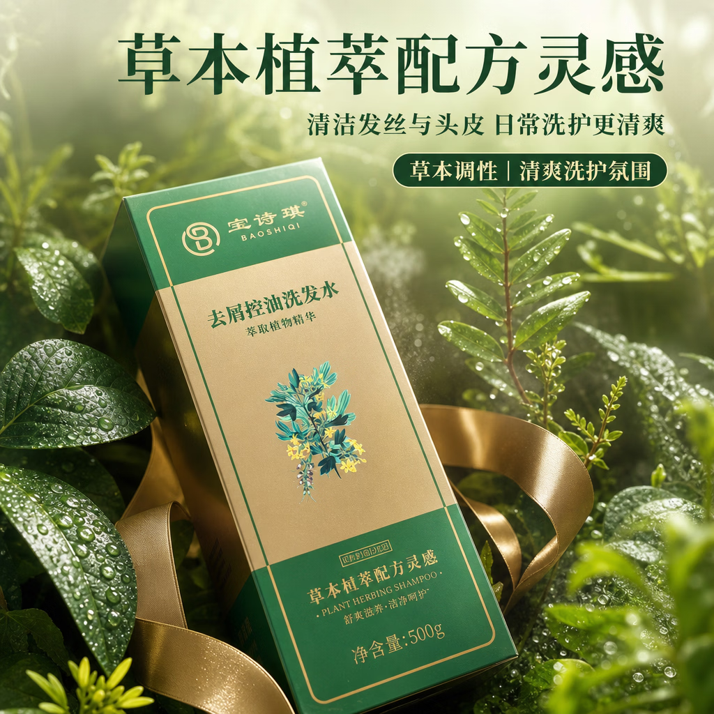 宝诗琪洗发水二硫化硒洗发水毛囊控油去屑止痒头部蓬松皮控油疙瘩 去屑止痒500g*1瓶装