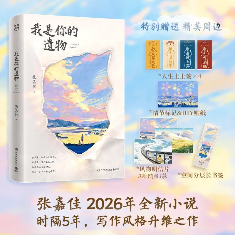 我是你的遗物 张嘉佳【现货包邮 京东专属包装加固】我是 你的 遗物 多重随书赠品 时隔5年，张嘉佳 2026全新小说，升维突破之作，强伏笔，深治愈  如果永远无法相见，那么一字一句都是遗言