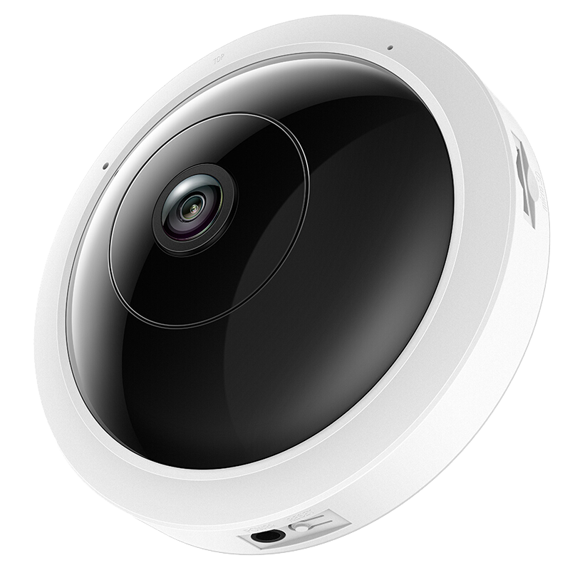 普聯(lián)（TP-LINK） 360度全景魚眼監(jiān)控?cái)z像頭 家用商鋪超市賓館高清 無線WiFi手機(jī)遠(yuǎn)程網(wǎng)絡(luò)紅外監(jiān)控器 TL-IPC56CE【600萬防水WiFi+網(wǎng)線】 拍64G（升級(jí)128G卡）