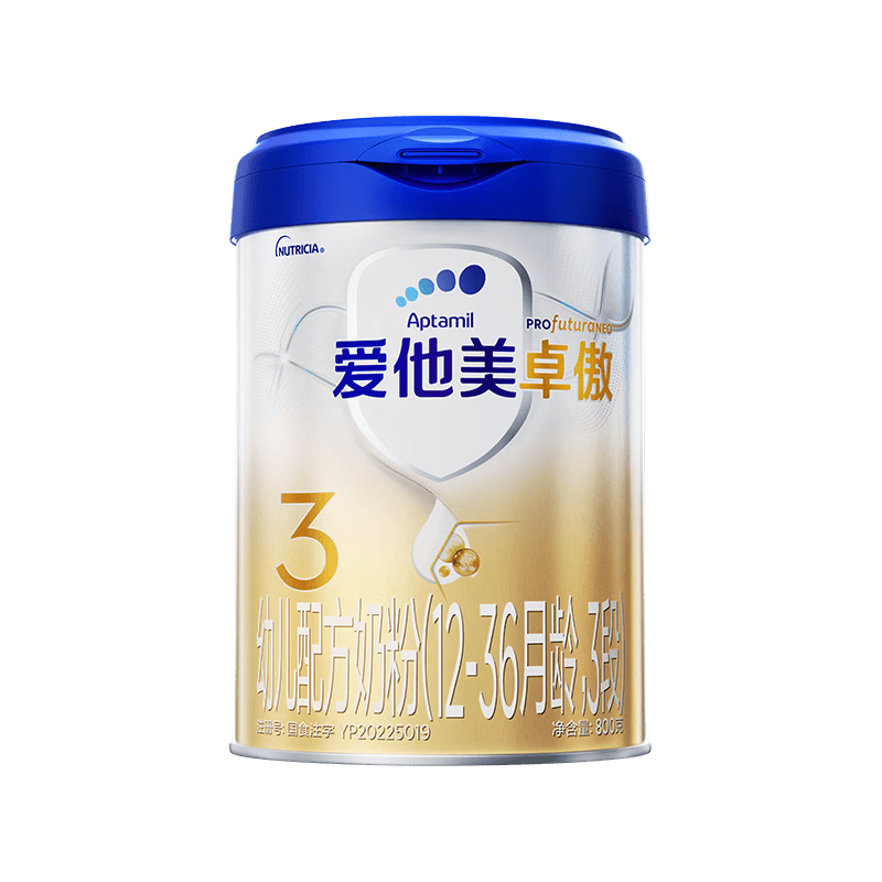 爱他美（Aptamil）爱他美 卓傲幼儿配方奶粉 3段(12-36个月) 800g*1罐 益生元