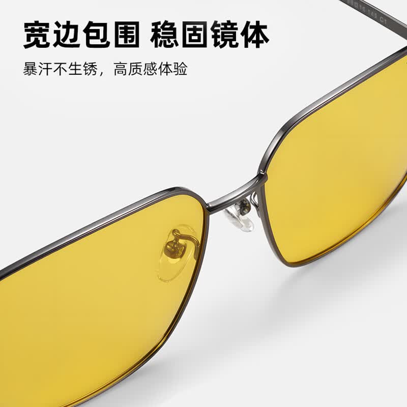 蔡司（ZEISS）镜片可选太阳镜男士开车专用眼镜偏光防紫外线近视眼墨镜可配度数 枪框夜视变茶-0度变色片