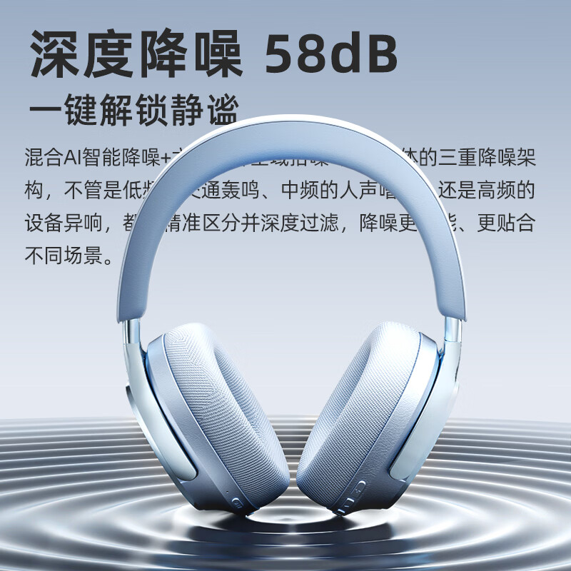 lvsonmng柏林之声适用索尼真无线蓝牙耳机头戴式国潮听歌电竞游戏有线耳麦电脑男女生跑步运动降噪蓝牙耳麦 质感黑