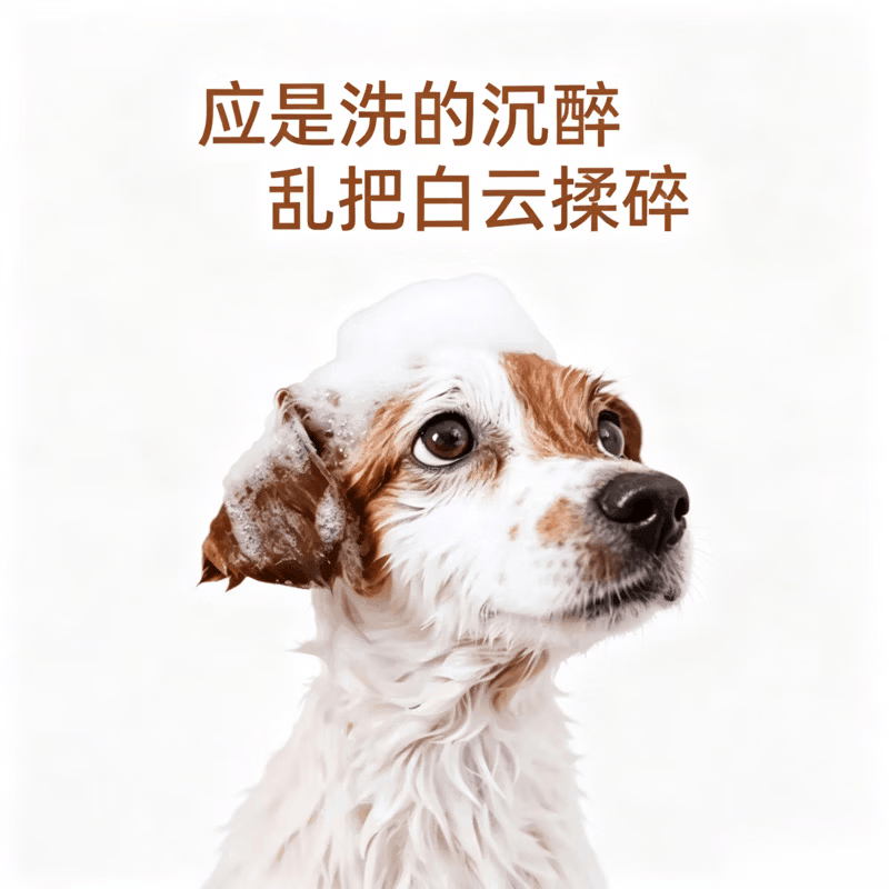 GERTHRON德国宠物免洗慕斯狗狗猫咪清洁毛发皮肤植物洗护泡沫用品狗沐浴露 免洗慕斯300ml(白毛犬) 免洗泡沫 一擦即净