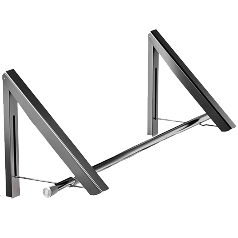 虎先森 免打孔太空铝阳台晾衣架浴室壁挂折叠隐形晒衣架晾衣杆收纳架